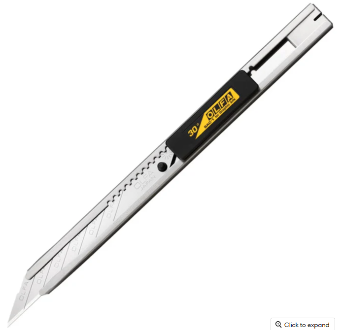 Olfa 30-Degree Knife Silver