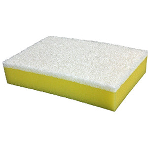 White Scourer with Sponge